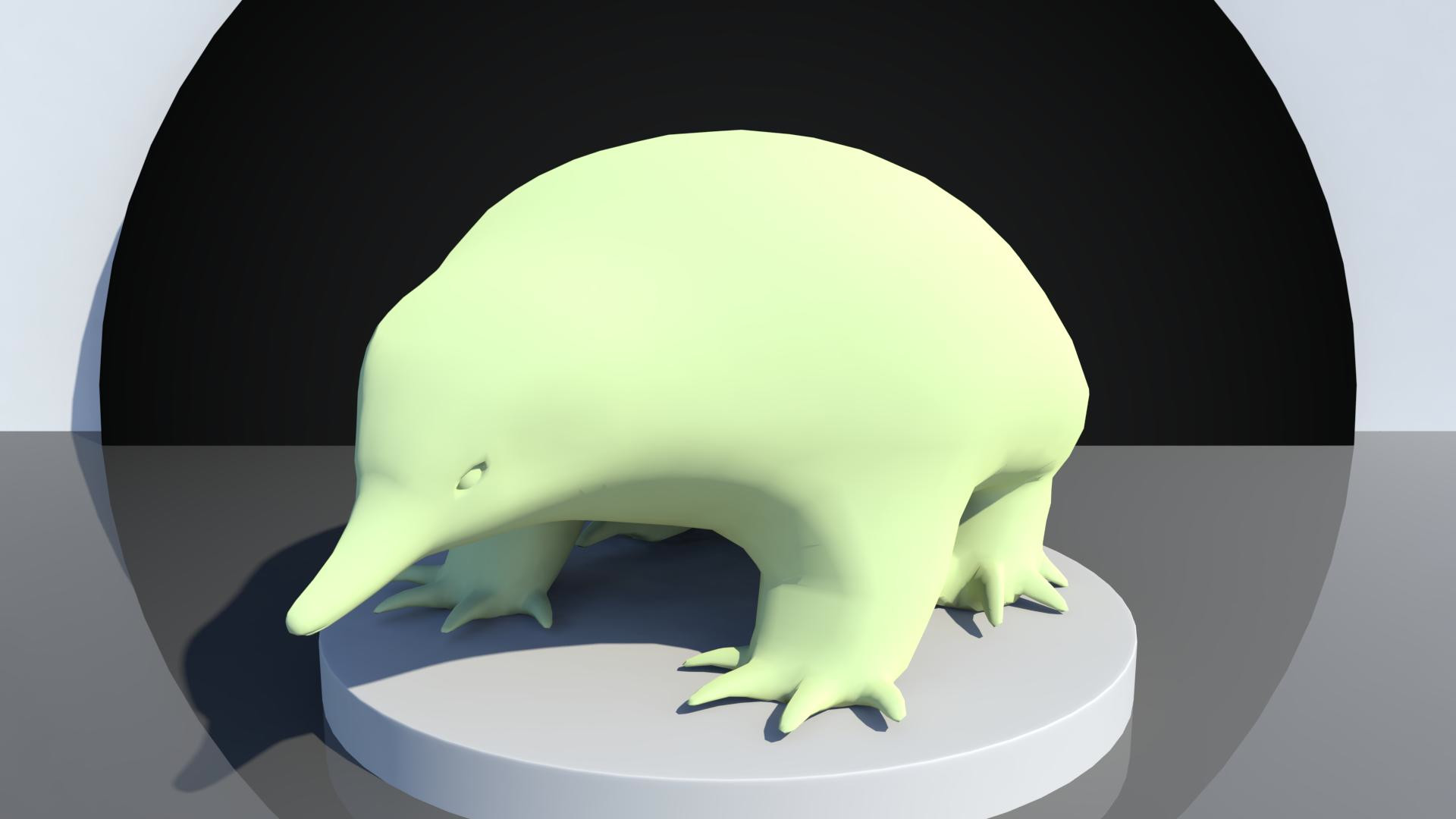 Echidna Base Model 3D model 3D Model