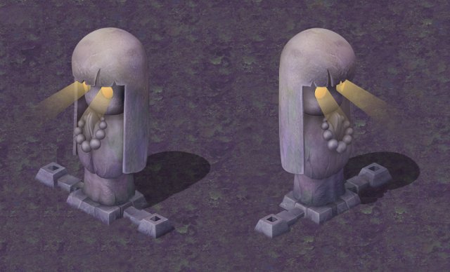 Cartoon hell – vain death to survive stone 3D Model