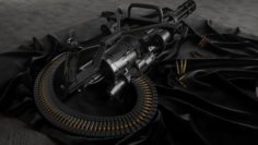 3D M134 Minigun 3D Model