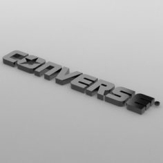 Converse logo 3D Model