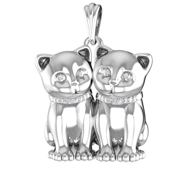 3D model Pendant Kitten (Idea from Pandora) 3D Model