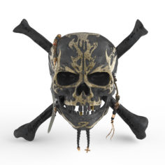3D Pirates of the Caribbean Skull model 3D Model