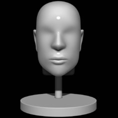 3D Mannequin head male model