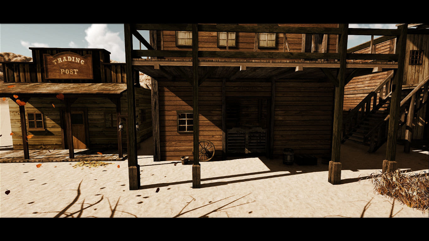 PACK WESTERN TOWN 3D model 3D Model