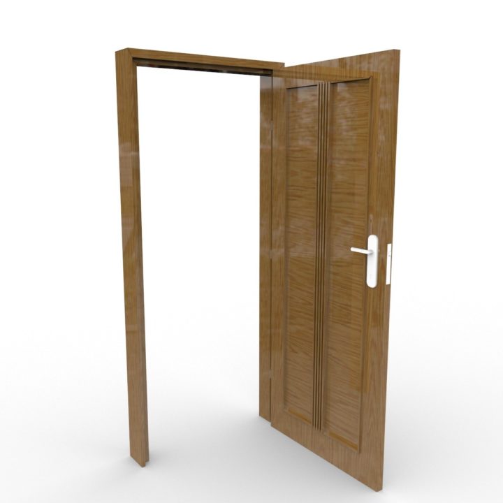Panil Door 01 3D Model