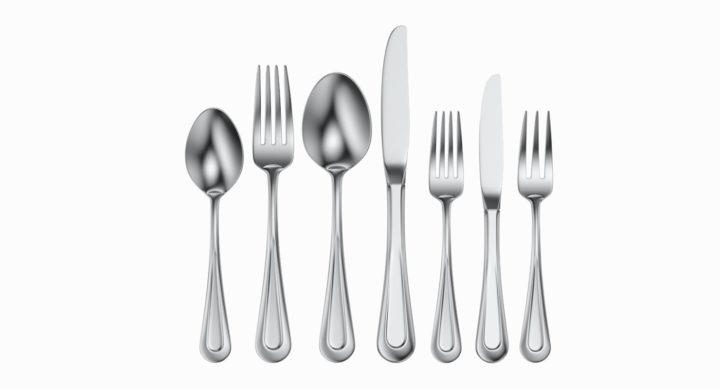 3D Table Cutlery 7 Items Set 3D Model