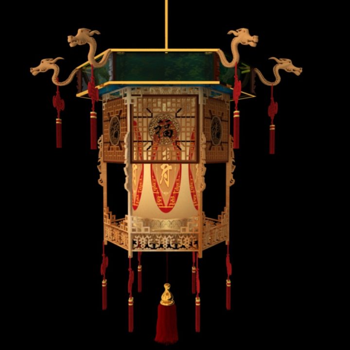 chinese palace lantern 3D Model