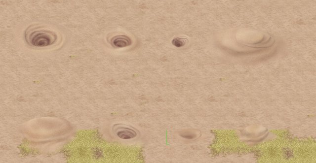 Cartoon version – desert whirlpool 3D Model