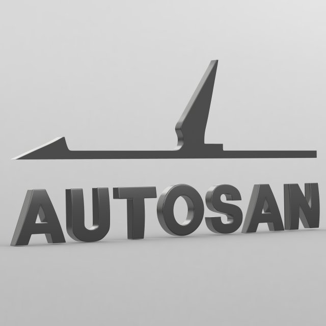 Autosan logo 3D Model