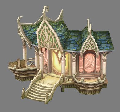 Game Model Arena – Boise – Elf Cottage light elve 3D Model