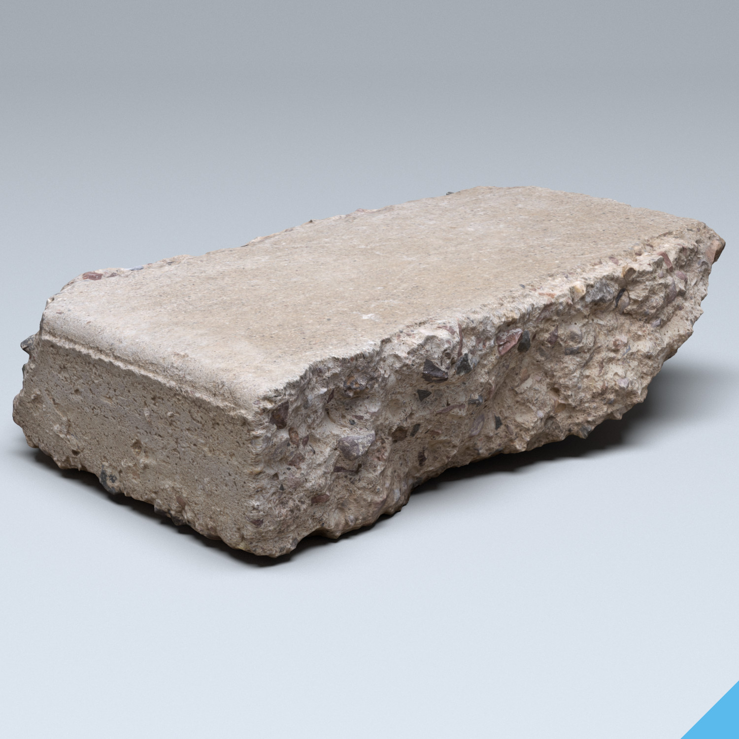 Concrete Chunk 03 Photogrammetry 3D Model - 3DHunt.co