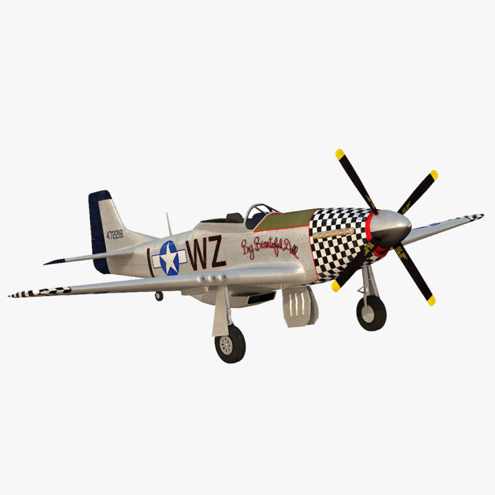 P-51 Mustang 3D Model