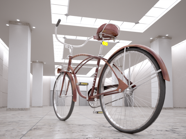 Retro Bike 3D model 3D Model