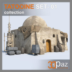3D Tatooine Set – 01 3D Model