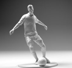 Footballer 02 Footstrike 03 Stl 3D Model