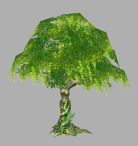 Game Model Arena – Golden Apple Tree 01 3D Model