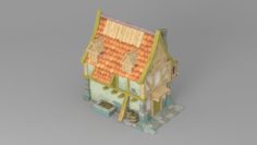 Cartoon house 3 3D Model