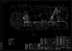 9 cubic concrete mixing truck drawings Free 3D Model
