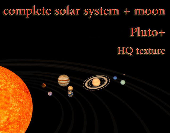 Solar system complete 3D Model
