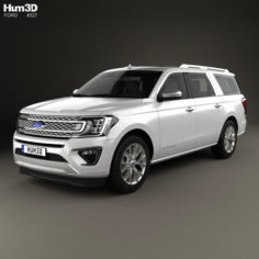 Ford Expedition MAX Platinum 2017 3D Model