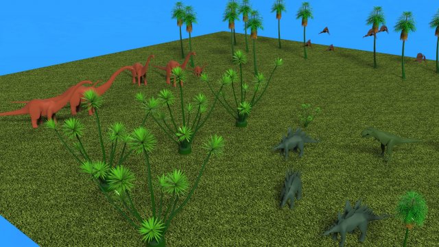 Dino park 3D Model