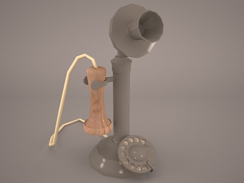 Old Telephone 3D model 3D Model