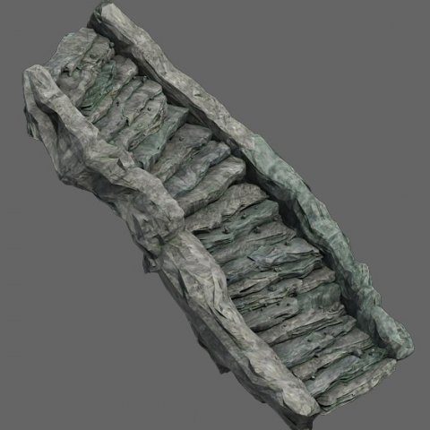 Shushan – stone staircase 02 3D Model