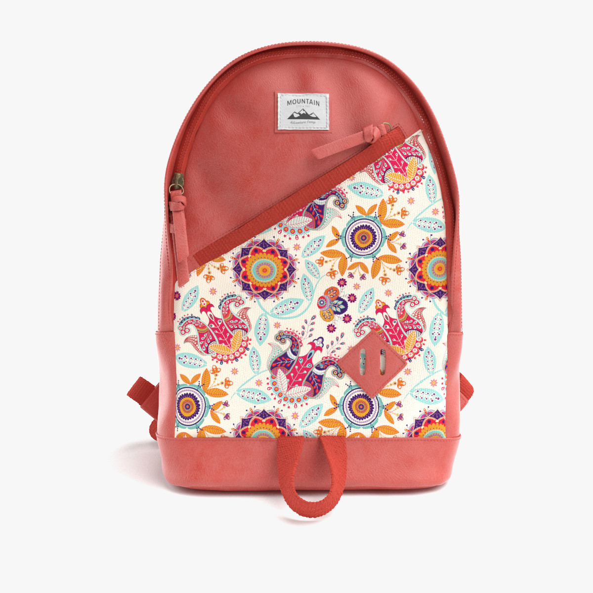 Casual Leather Backpack 03 3D model 3D Model