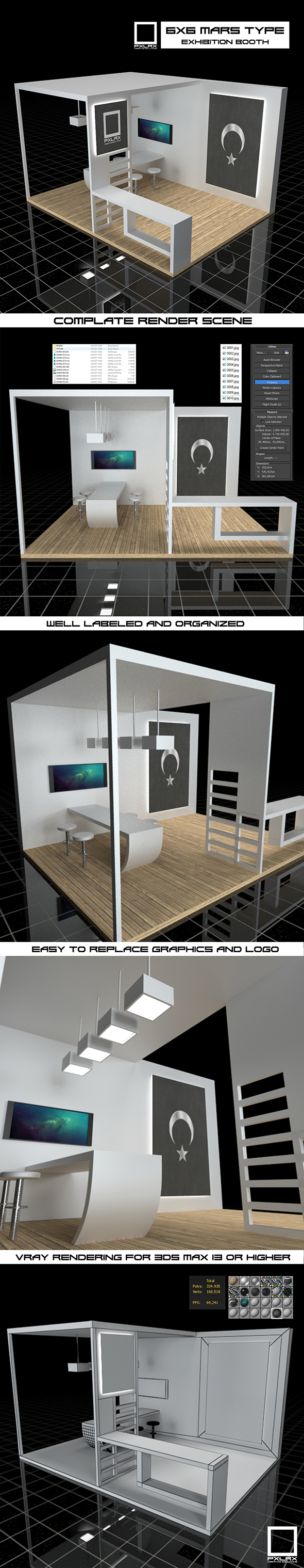 Exhibition Booth Vray Scene
           3D Model