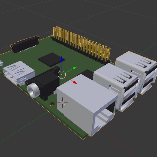 Raspberry Pi B+ mockup						 3D Print Model