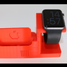 Support iPhone et Apple Watch 3D Print Model
