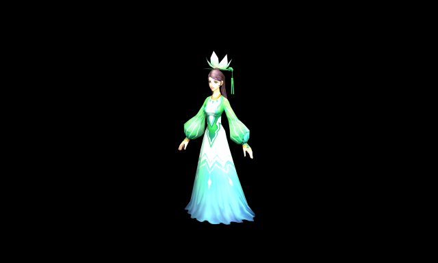 Game Model – Taoist comprehension scenes – costume 3D Model