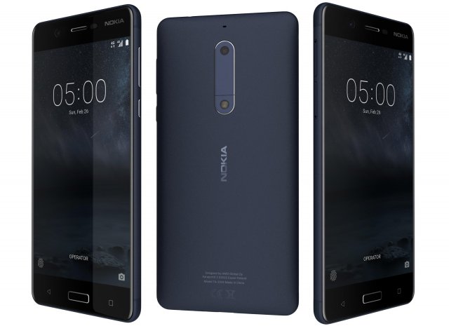Nokia 5 Tempered Blue 3D Model