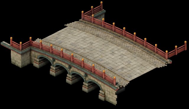 The main city – stone bridge 3D Model