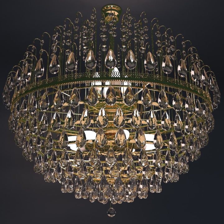 classic crystal chandelier 3D Model