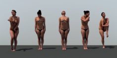 NUDE GIRLS 3D Model