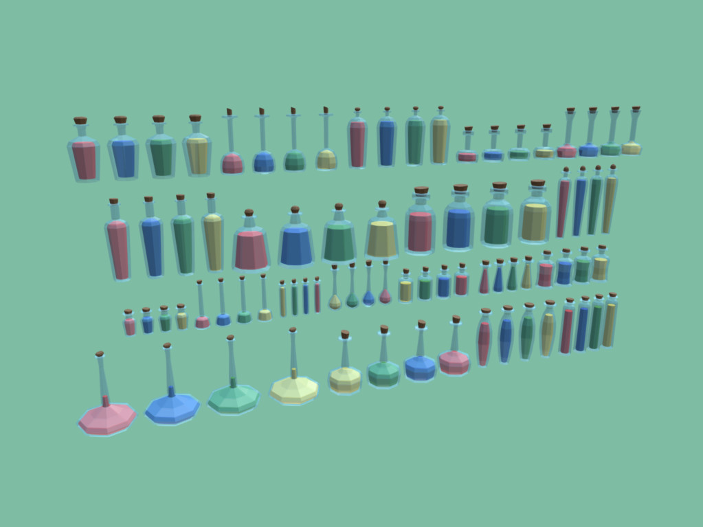 LowPoly Potions 3D model 3D Model