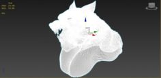 3D Werewolf Bust 3D Model