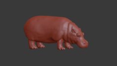 3D Hippo 3D Model