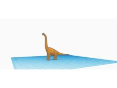Low Polly Brachiosaurus 3D Print Model