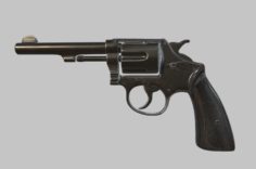 PBR High Poly Revolver Free Free 3D model 3D Model