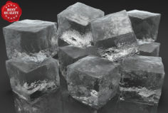 Ice cubes model 3D Model