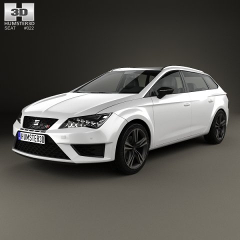 Seat Leon ST Cupra 280 2015 3D Model