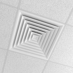 Office Ceiling with cond 3D Model