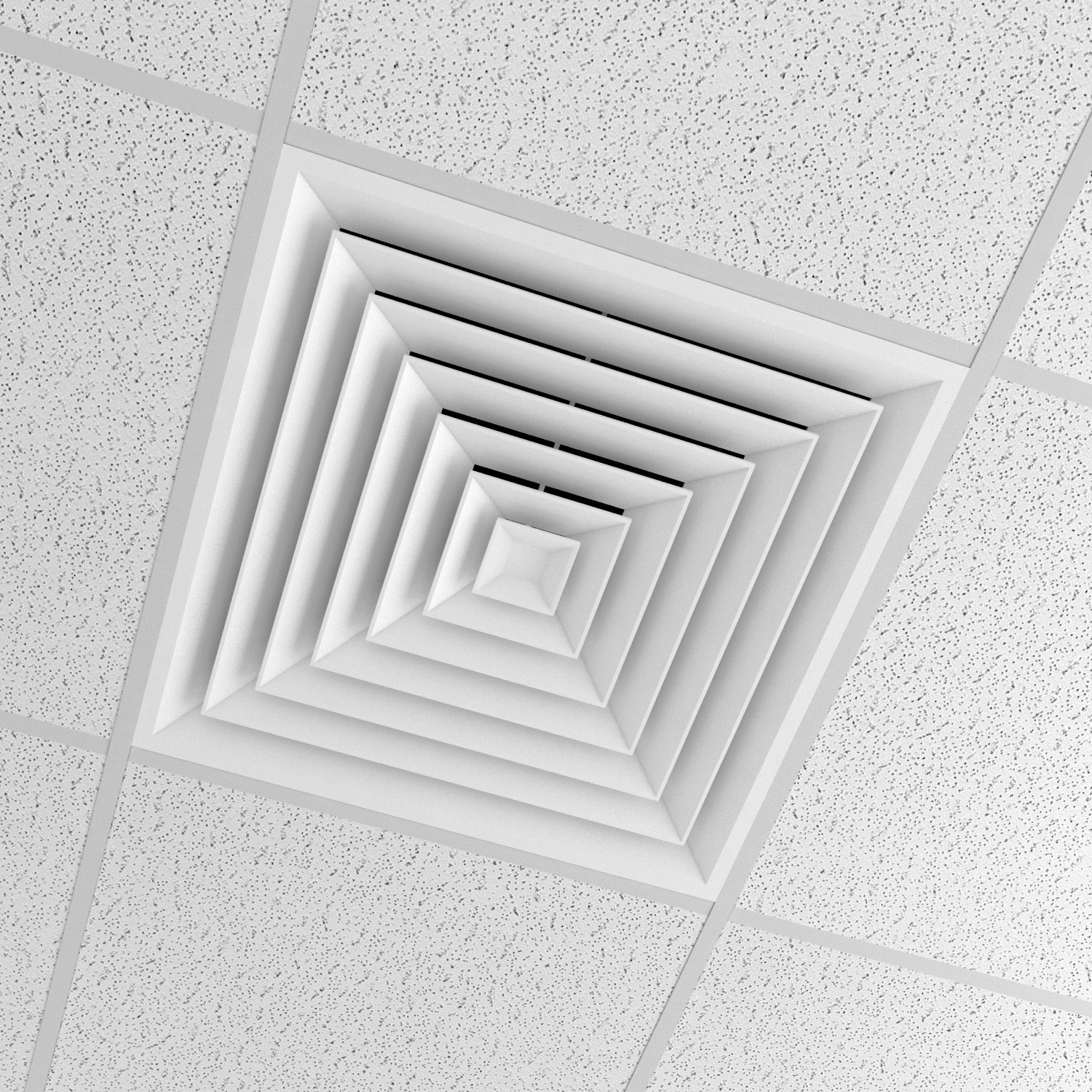 Office Ceiling with cond 3D Model