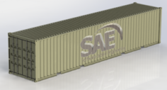 40ft Cube shipping container 3D Model