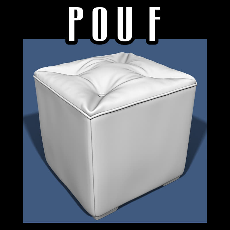 Pouf  (01) 3D Model