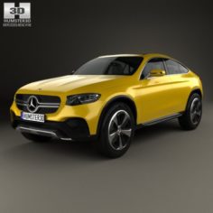 Mercedes-Benz GLC Coupe Concept 2014 3D Model