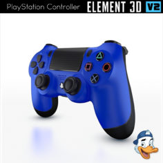 PlayStation Controller for Element 3D 3D Model
