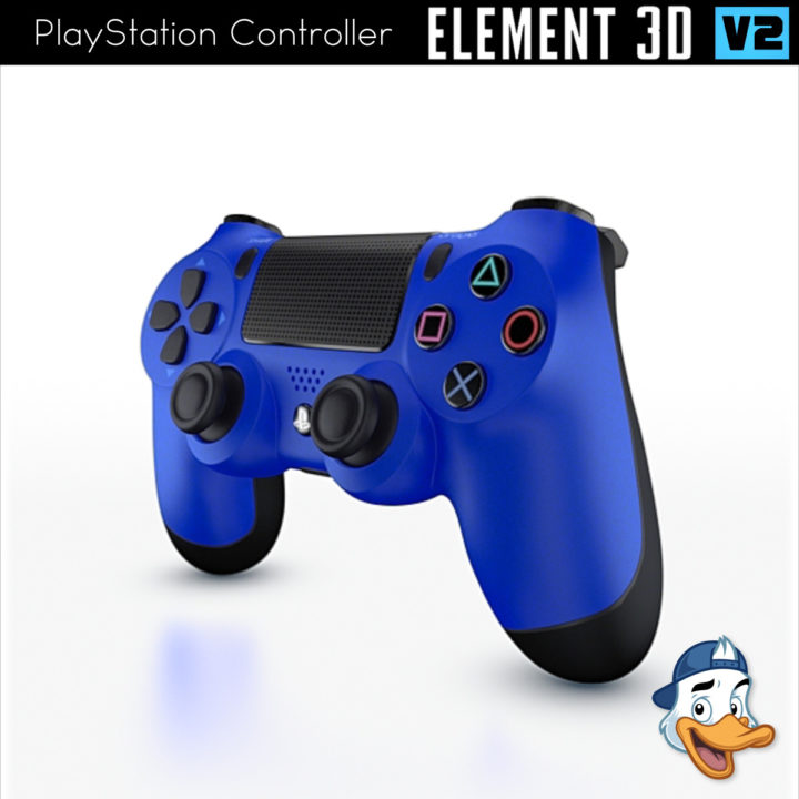 PlayStation Controller for Element 3D 3D Model